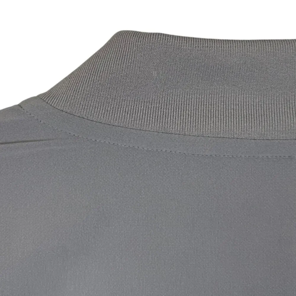 Adidas Gray Sideline 21 Woven Bomber Zip Jacket Small Athleisure Sportswear Gym